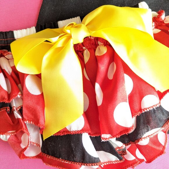 1st Birthday Outfit Baby Girl Minnie Set 18M NEW - Picture 3 of 6